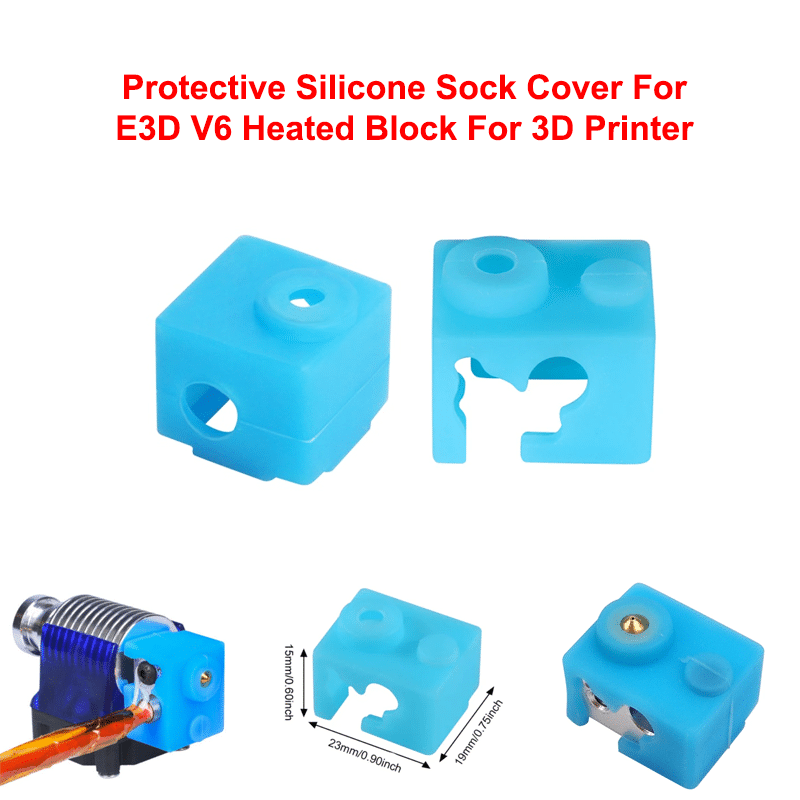 Protective Silicone Sock Cover For E3D V6 Heated Block For 3D Printer