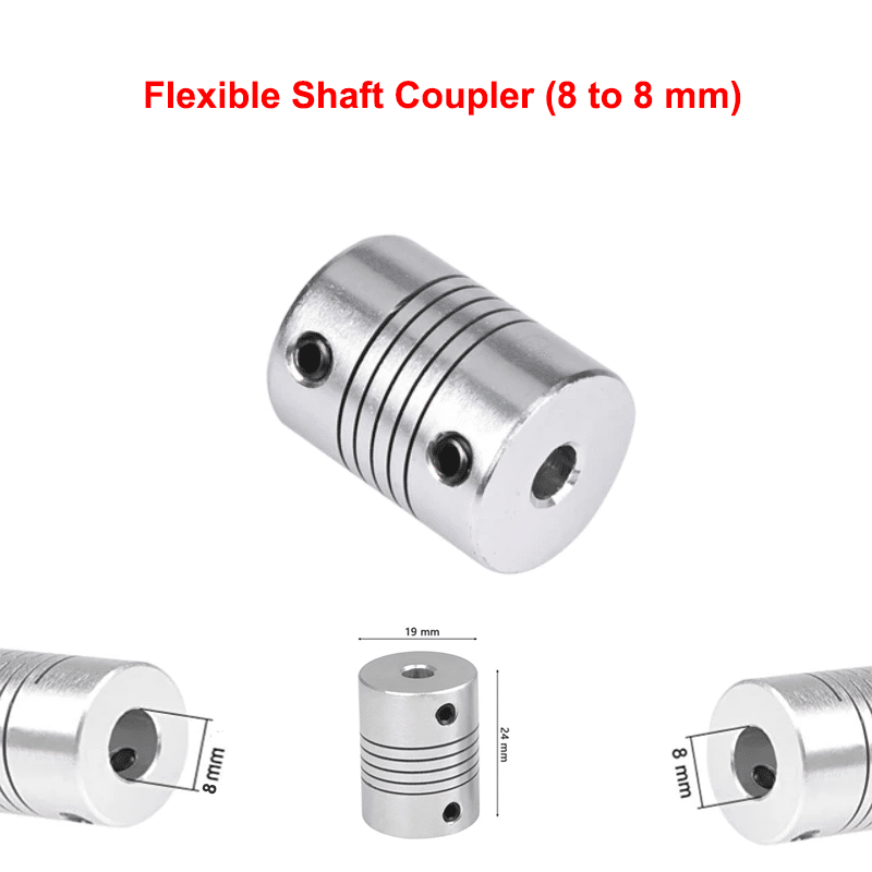 Flexible Shaft Coupler (8 to 8 mm) For CNC And 3D Printer