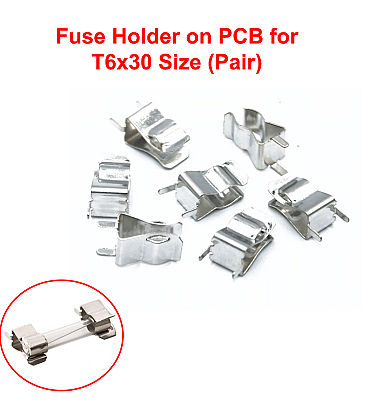 Fuse Holder on PCB for T6x30 Size (Pair)