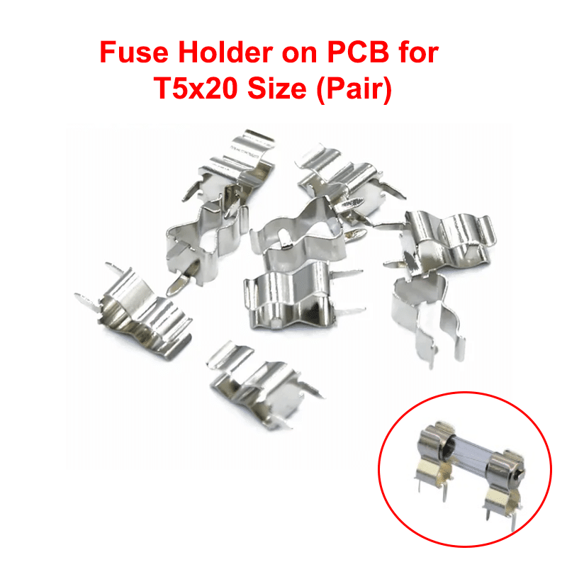 Fuse Holder on PCB for T5x20 Size (Pair)