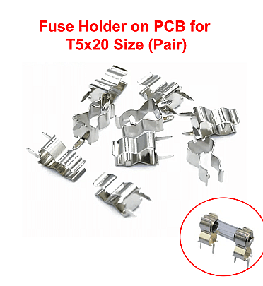 Fuse Holder on PCB for T5x20 Size (Pair)
