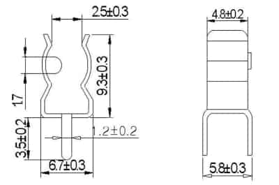 Fuse Holder on PCB for T5x20 Size (Pair)