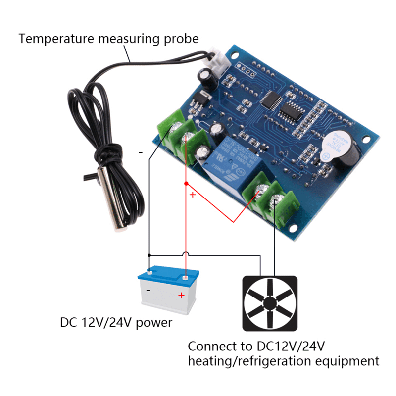 Digital Display Thermostat Intelligent Temperature Controller (XH-W1401)