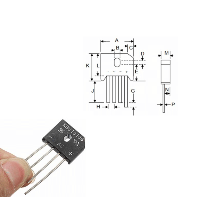 Bridge Rectifier 10A - 1000V (KPU1010)
