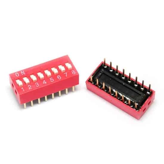 Dip Switch 8 Positions