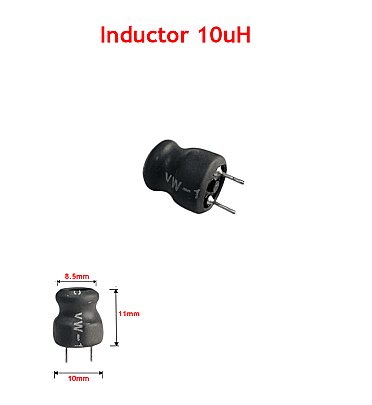Power Inductor Coil (10uH - 3A )