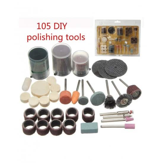 Mini Drill Machine Accessories Rotary Tool Kit 105Pcs