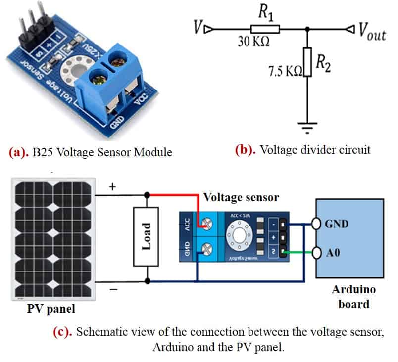 DC Voltage Sensor Module (0-25V) for Arduino
