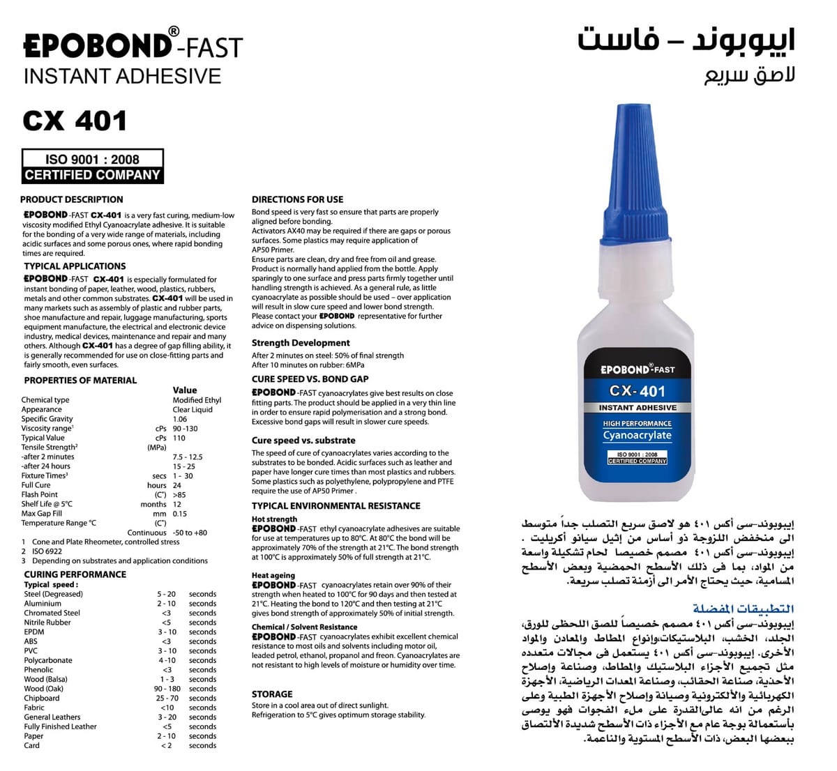 Epobond instant adhesive (CX-401)