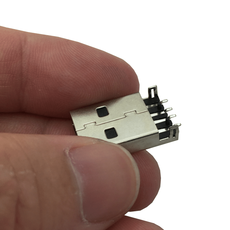 USB Connector SMD on PCB "A" Type Male