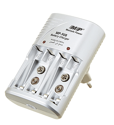 MP Battery Charger For 4 Battery (AA/AAA/9V/Ni-MH/Ni-Cd) MP-908