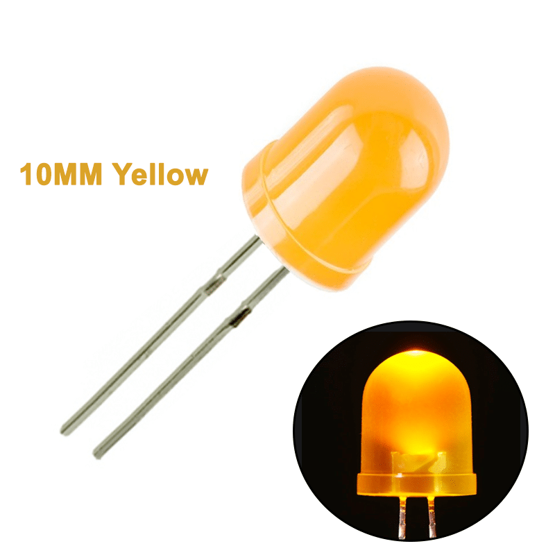 LED Yellow 10mm -2Pin