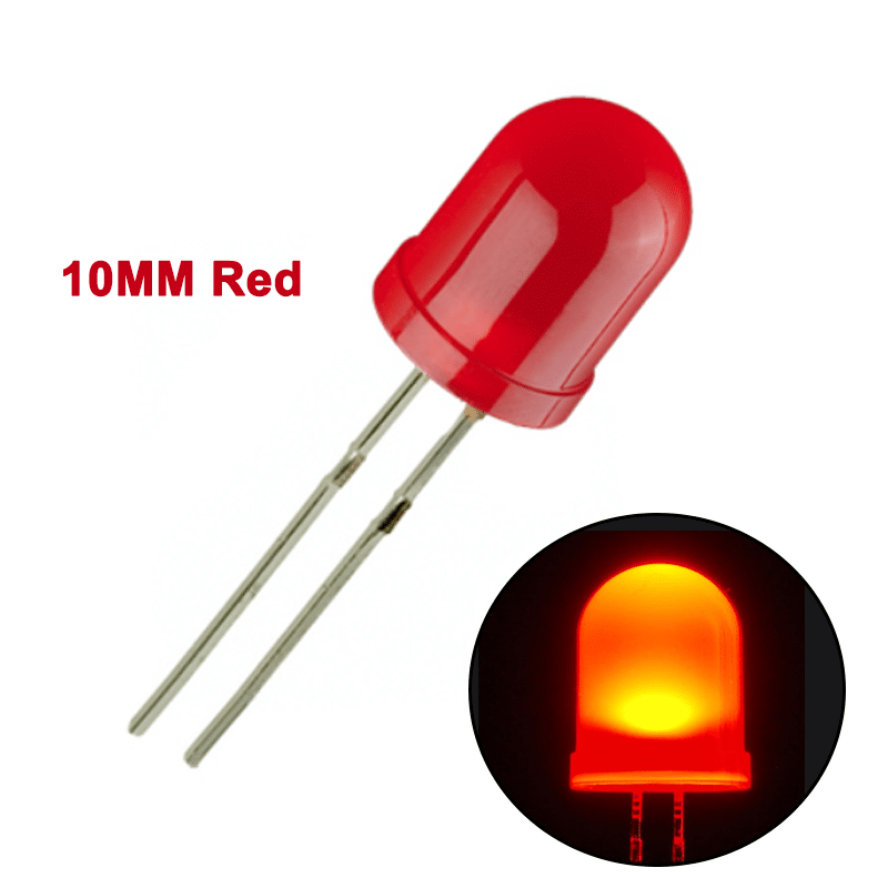 LED Red 10mm -2Pin