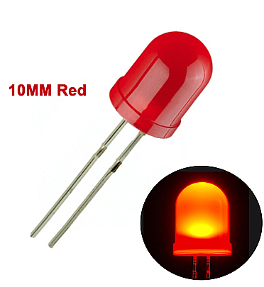 LED Red 10mm -2Pin