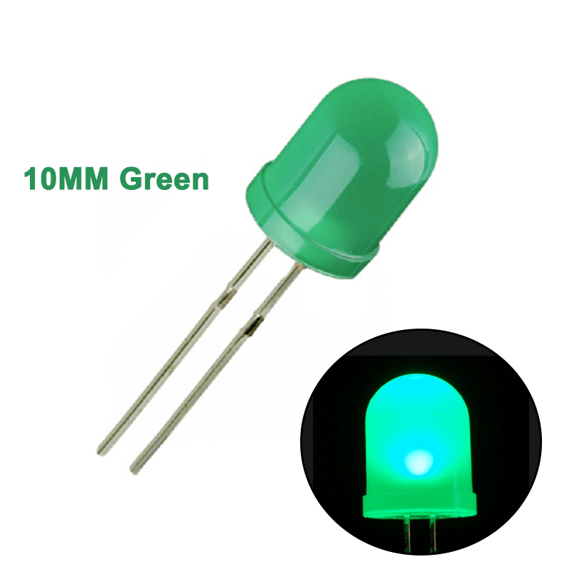 LED Green 10mm -2Pin