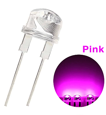 Super Bright LED Pink 8mm - 0.5Watt