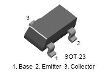 2N2222 (1P) MMBT2222A (40 V, 600 mA) NPN SMD Transistors SOT-23