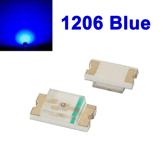 SMD LED 1206 Blue (10Pcs)