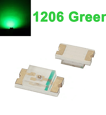 SMD LED 1206 Green (10Pcs)