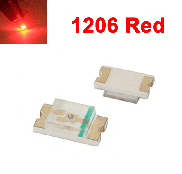 SMD LED 1206 Red (10Pcs)