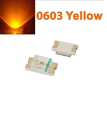 SMD LED 0603 Yellow (10Pcs)