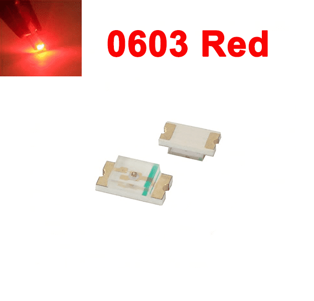 SMD LED 0603 Red (10Pcs)