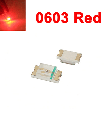 SMD LED 0603 Red (10Pcs)