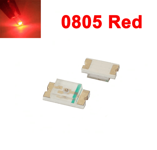 SMD LED 0805 Red (10Pcs)