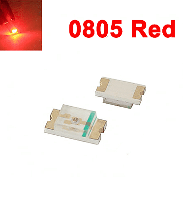 SMD LED 0805 Red (10Pcs)