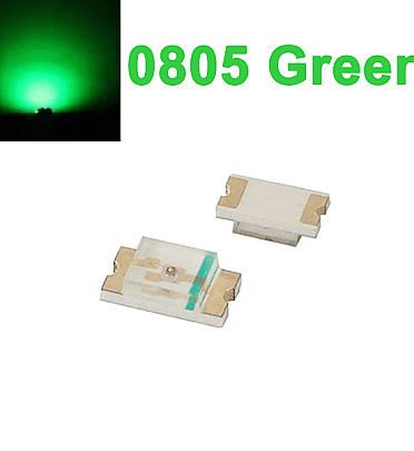 SMD LED 0805 Green (10Pcs)