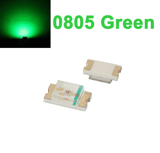 SMD LED 0805 Green (10Pcs)