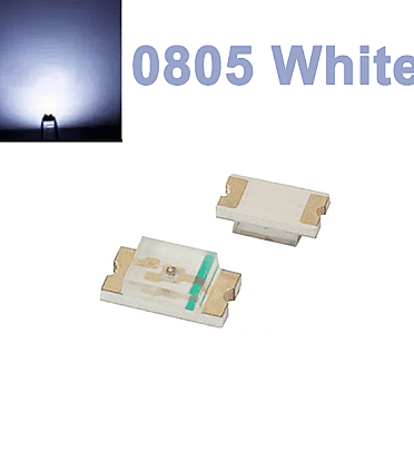 SMD LED 0805 White (10Pcs)