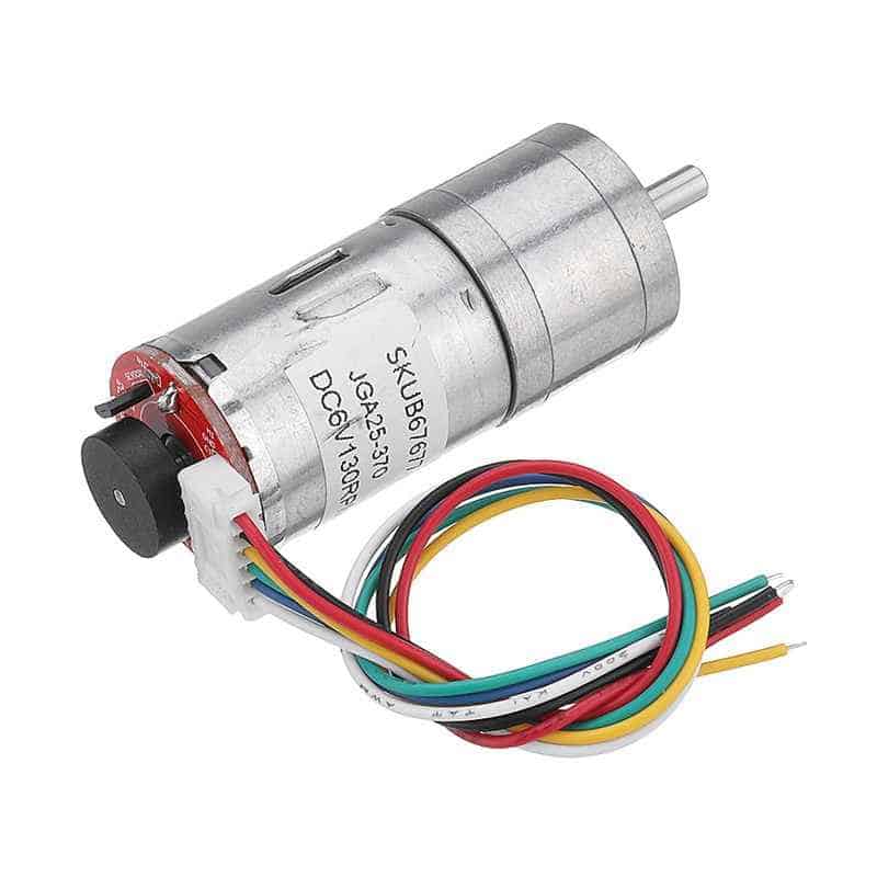 Dc Gear Motor With Magnetic Linear Encoder jGA25-370 (170RPM-6V)