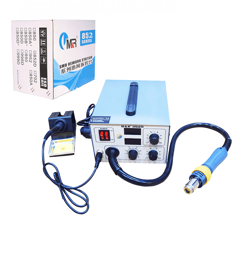 SMD Soldering Station Hot Air & Soldering Iron MR 852D