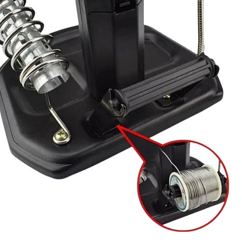 Advanced Desk Lamp Magnifying Glass With Third-Hand Iron Soldering Base (TE-802)