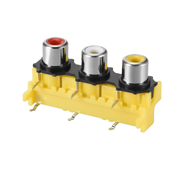 RCA Female Jack Socket Audio Video AV (3Hole) - Pcb Mount