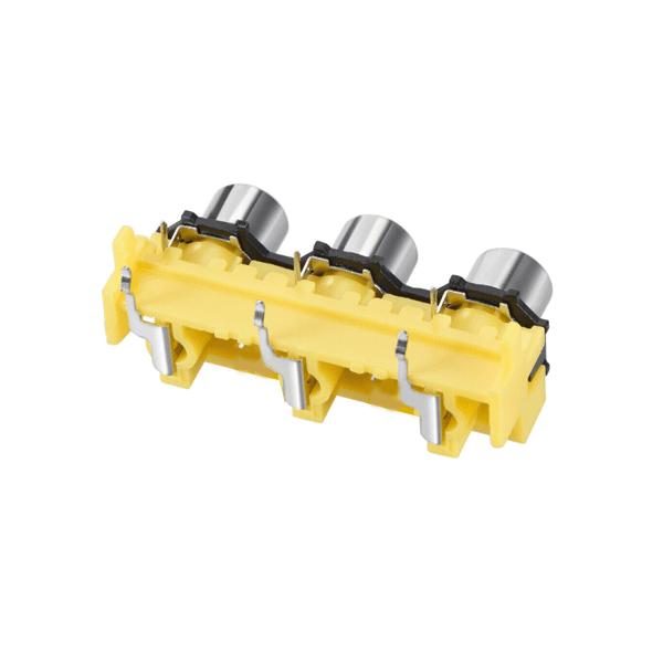 RCA Female Jack Socket Audio Video AV (3Hole) - Pcb Mount