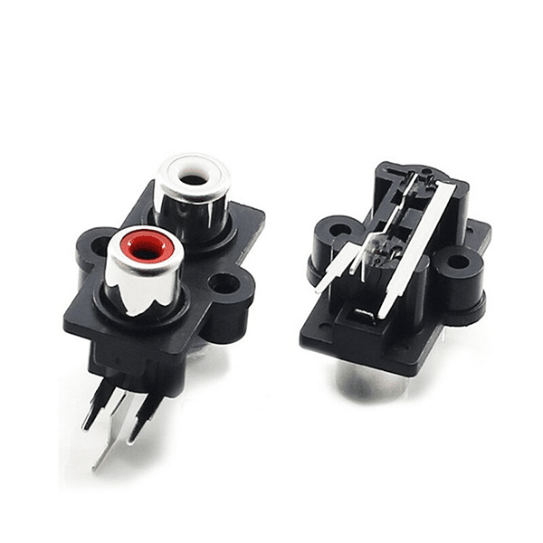 RCA Female Jack Socket Audio Video AV (2 Hole) - Pcb Mount
