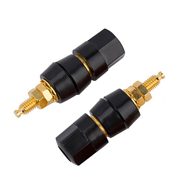 Banana Plug Binding Post 4mm - Female - BLACK Color (25A)