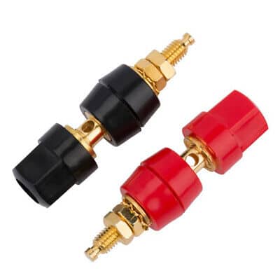 Banana Plug Binding Post 4mm - Female - BLACK Color (25A)