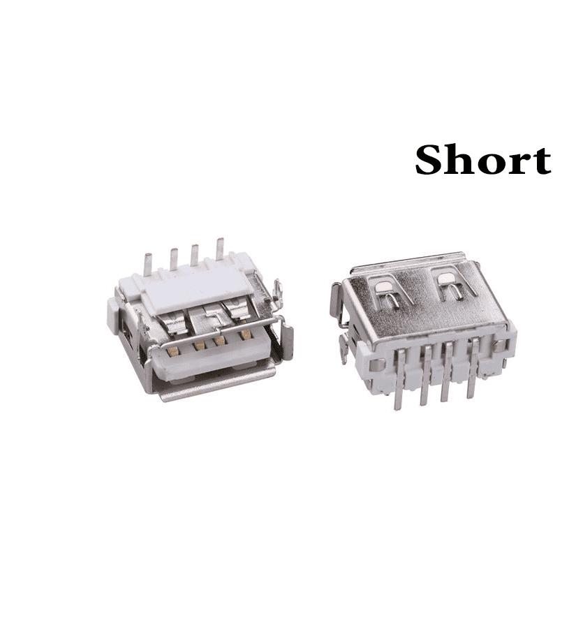 Female USB Connector Type A - Dip Short