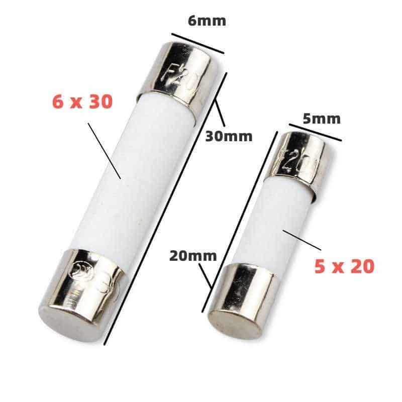 Ceramic Fuse 30A - 250V (Size T6x30mm)