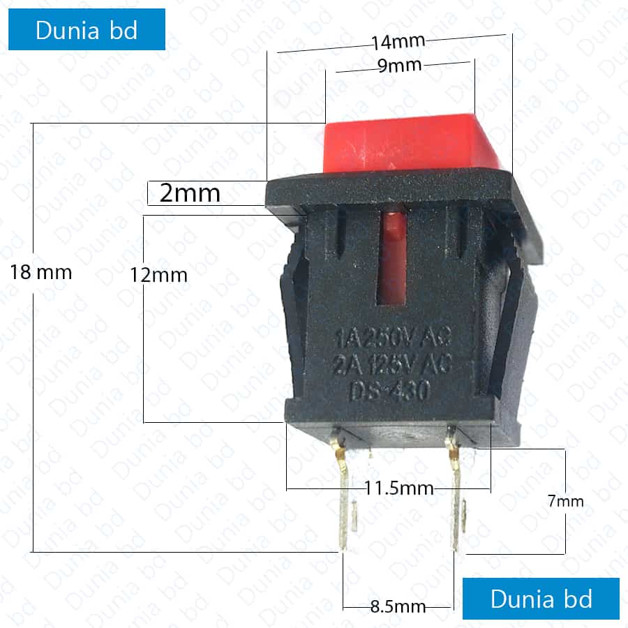 Square Push Button Switch (DS-430)