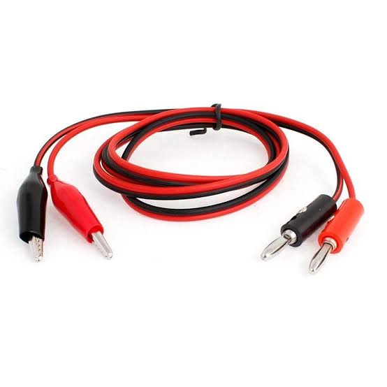 Banana Plug to Crocodile Alligator Clip Test Probe Cable 4mm