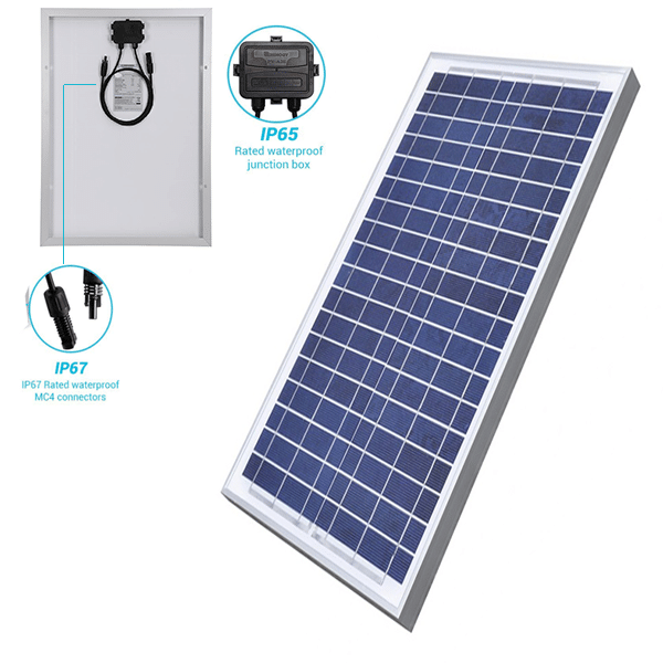 Solar Cell Panel (18V - 30Watt ) Polycrystalline