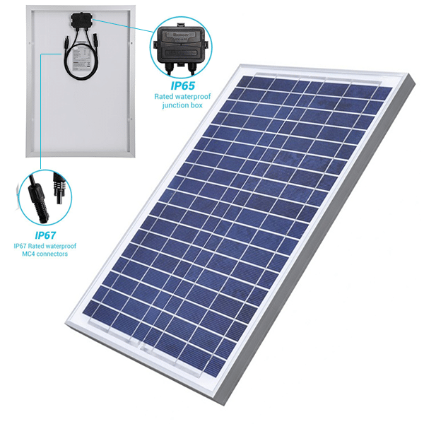 Solar Cell Panel (18V - 20Watt ) Polycrystalline