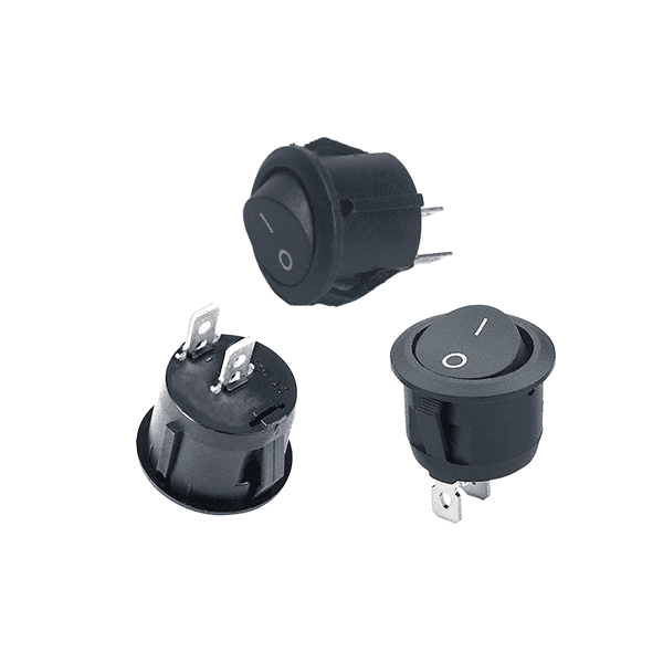 Round Rocker Switch ON-OFF 2Pin