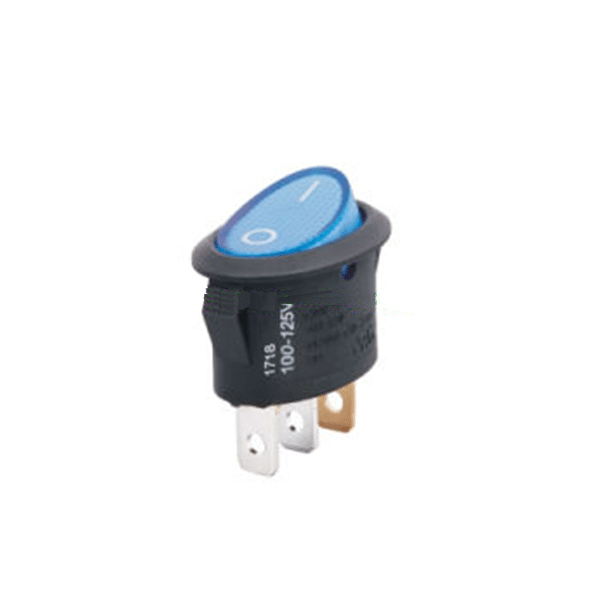 Elliptical Ship type Switch With Lamp Blue 3Pin (KCD1-115)