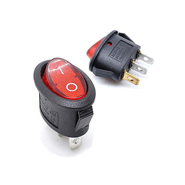 Elliptical Ship type Switch With Lamp 3Pin (KCD1-115)