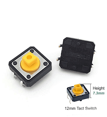 Push Button Switch 4Pin (12x12x7.3mm)